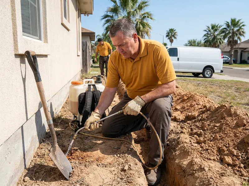 Subterranean Termite Soil Barrier & Trenching Treatment in Corpus Christi, TX