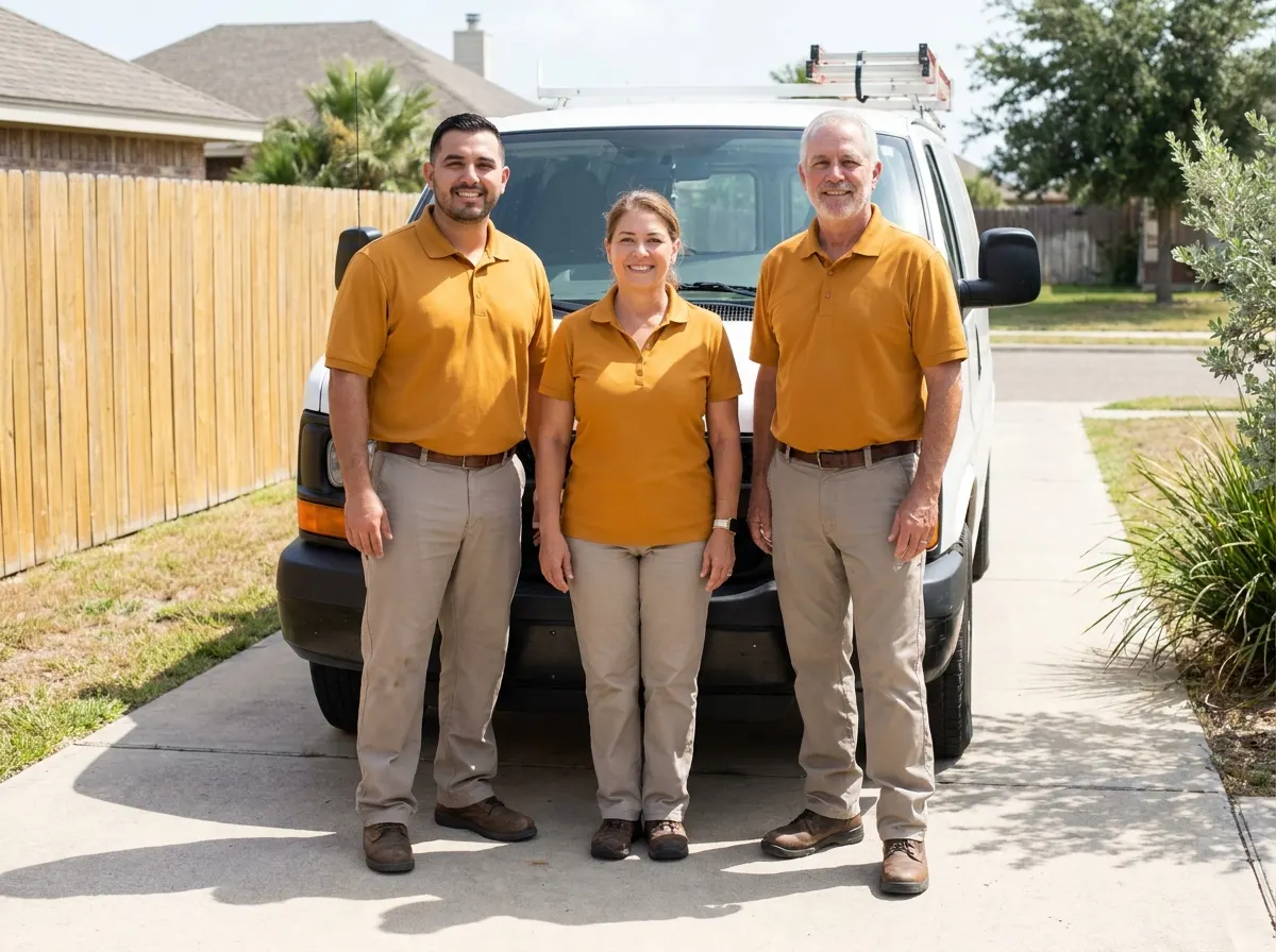 Kervano Pest Defense Group pest control service team in Corpus Christi, TX